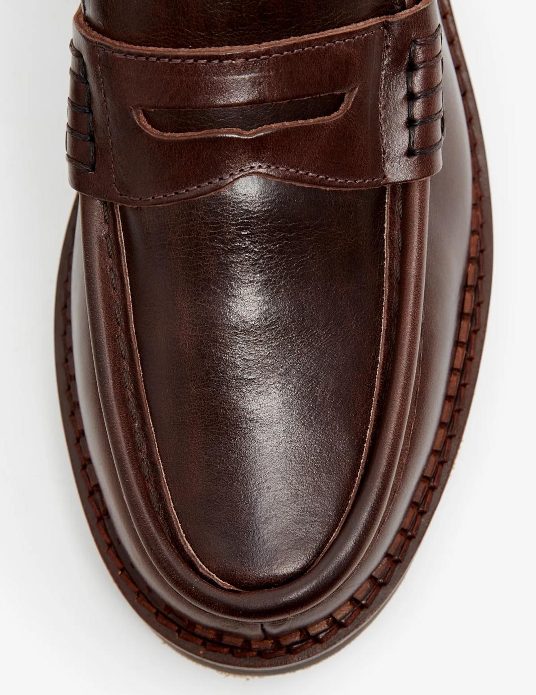 POMEPII ZAPATOS MODENA LEATHER ROAST MARRON