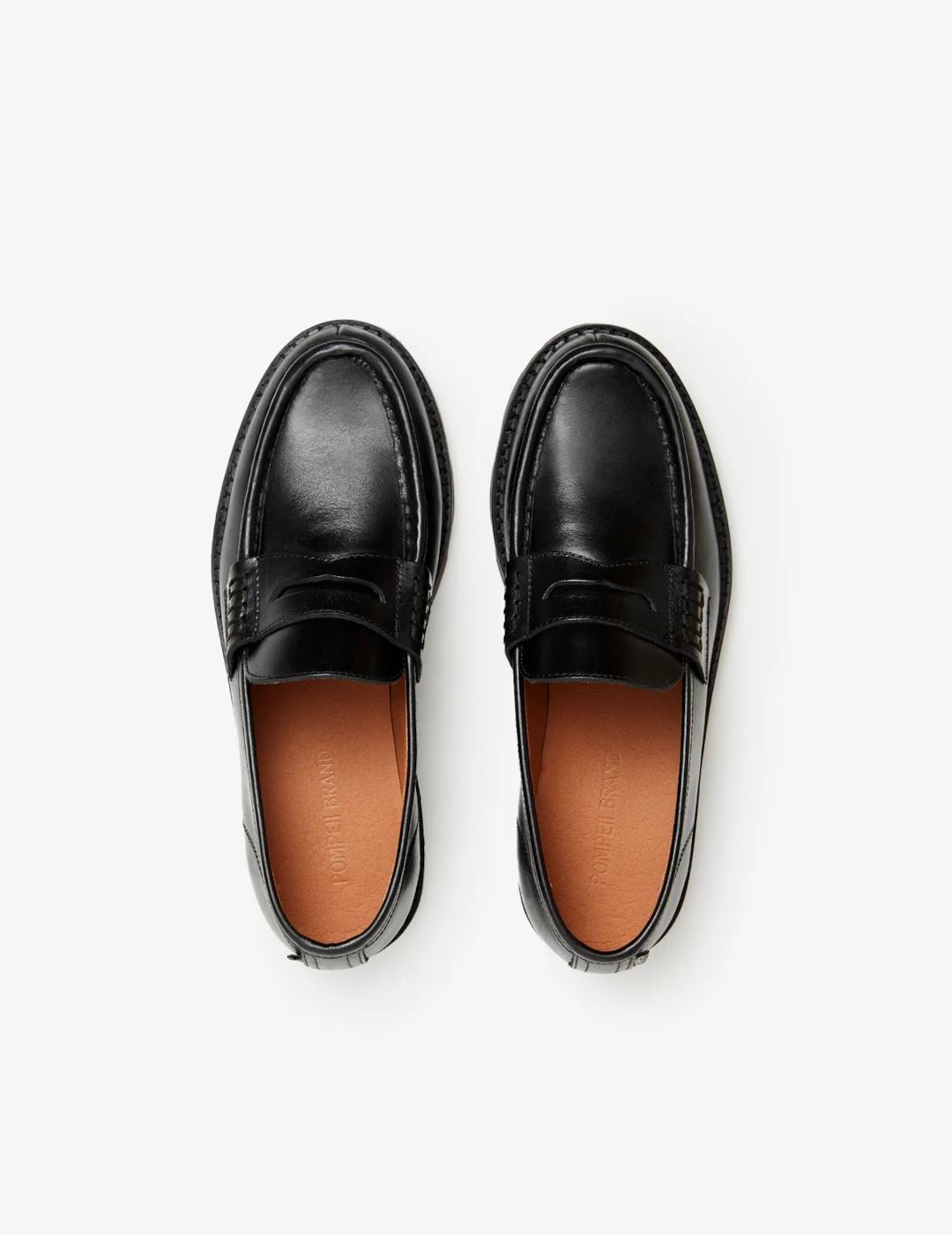 POMPEII ZAPATOS MODENA LEATHER BLACK