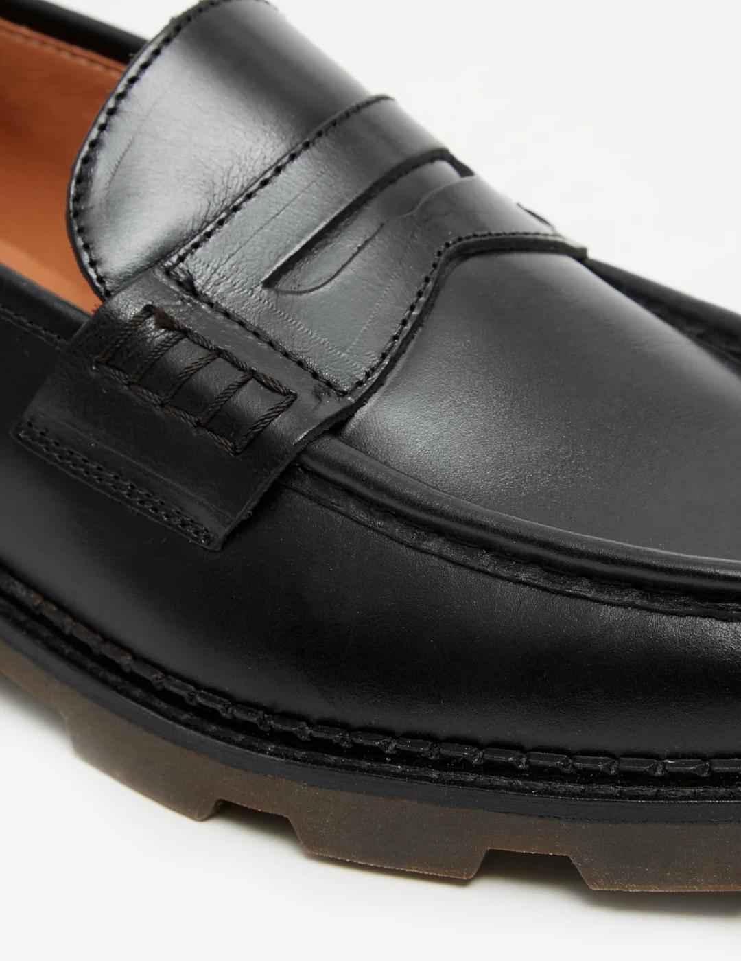 POMPEII ZAPATOS MODENA LEATHER BLACK