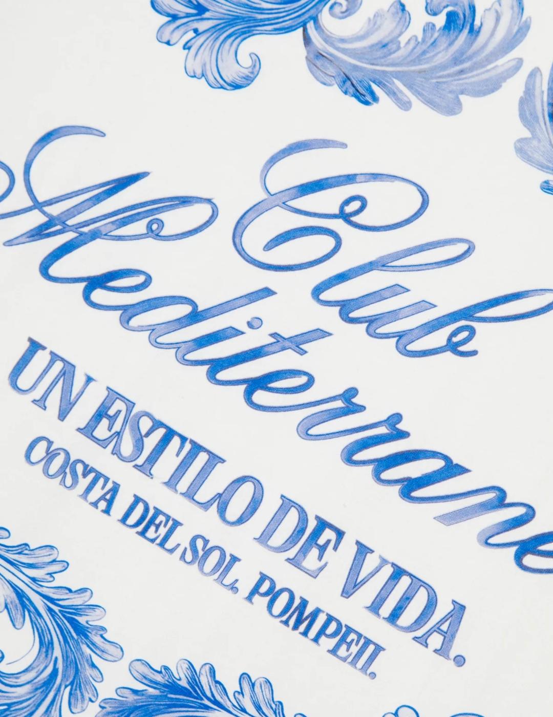 POMPEII CAMISETA BLANCA CLUB MEDITERRANEA