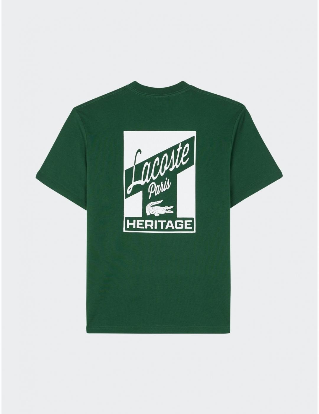 LACOSTE CAMISETA VERDE PARIS