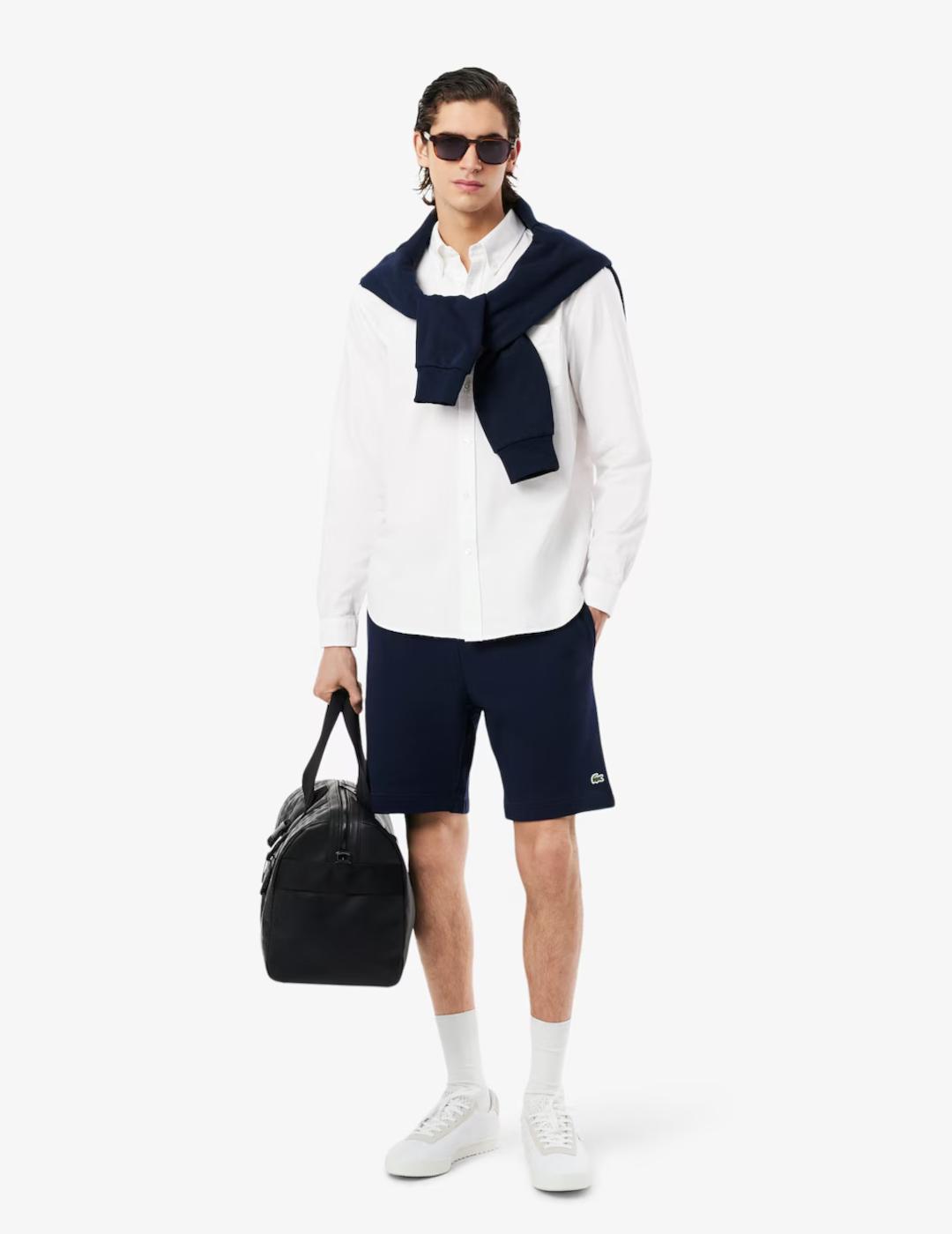 LACOSTE CAMISA BLANCA REGULAR FIT