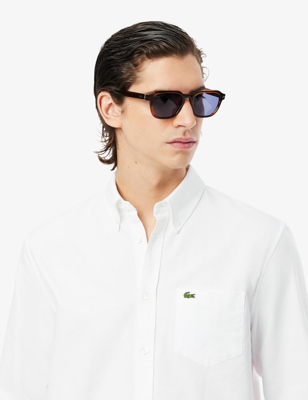 LACOSTE CAMISA BLANCA REGULAR FIT