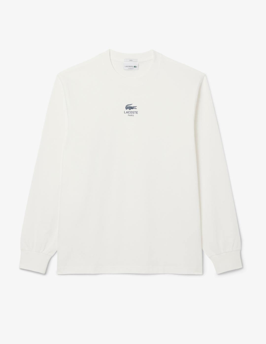 LACOSTE CAMISETA M/L BLANCA
