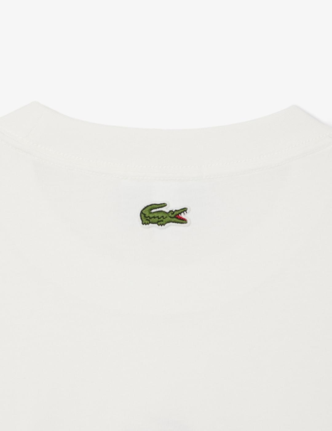 LACOSTE CAMISETA M/L BLANCA
