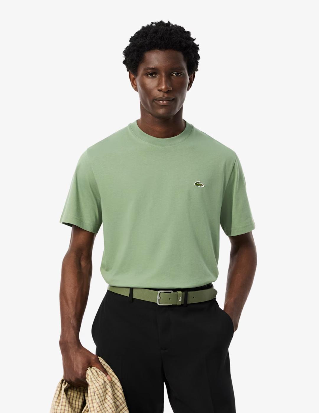LACOSTE CAMISETA VERDE AGUA CLASSIC FIT