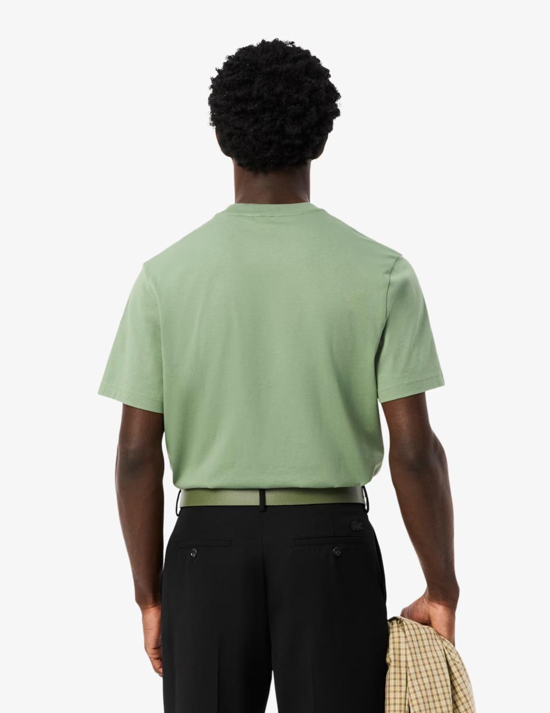LACOSTE CAMISETA VERDE AGUA CLASSIC FIT