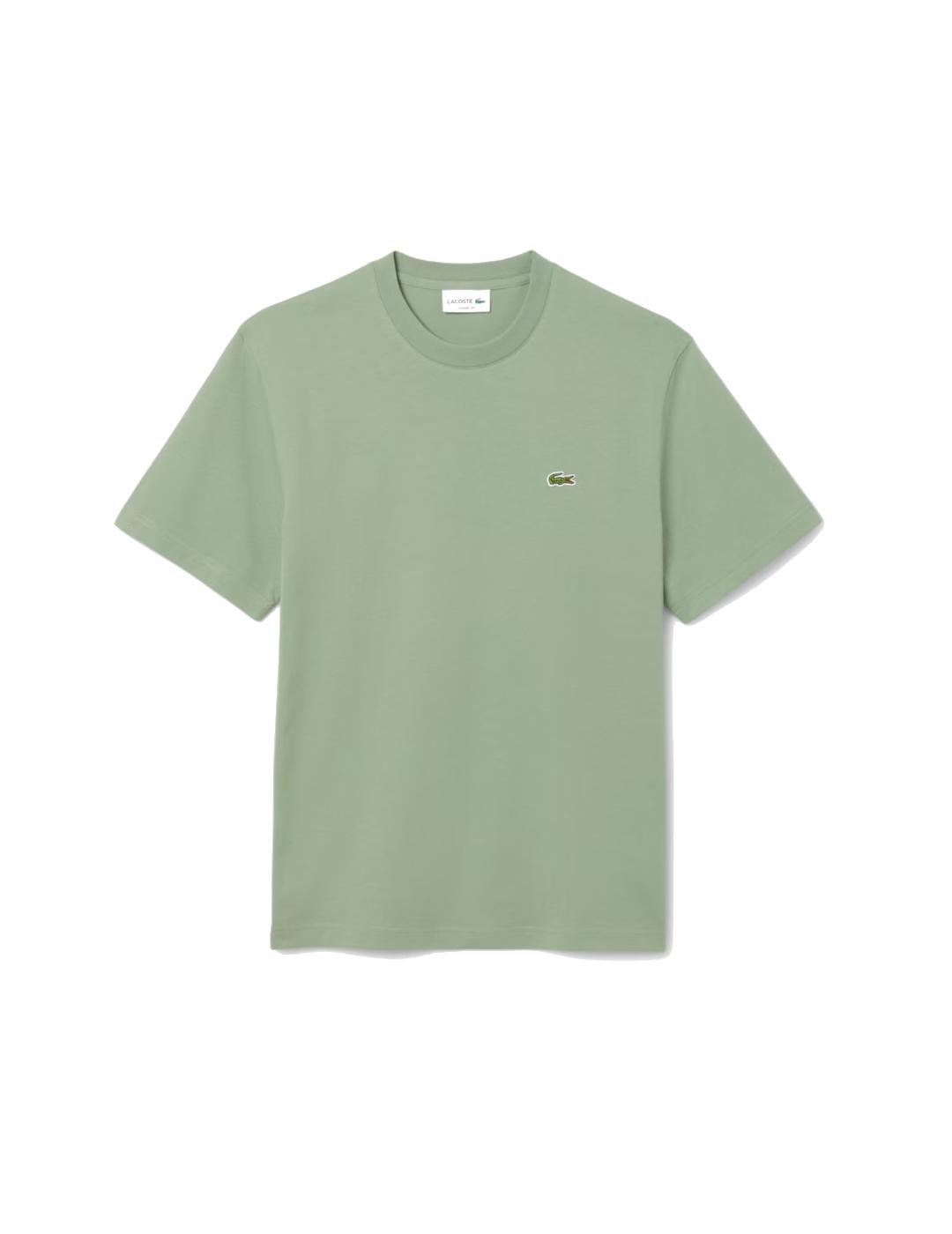 LACOSTE CAMISETA VERDE AGUA CLASSIC FIT