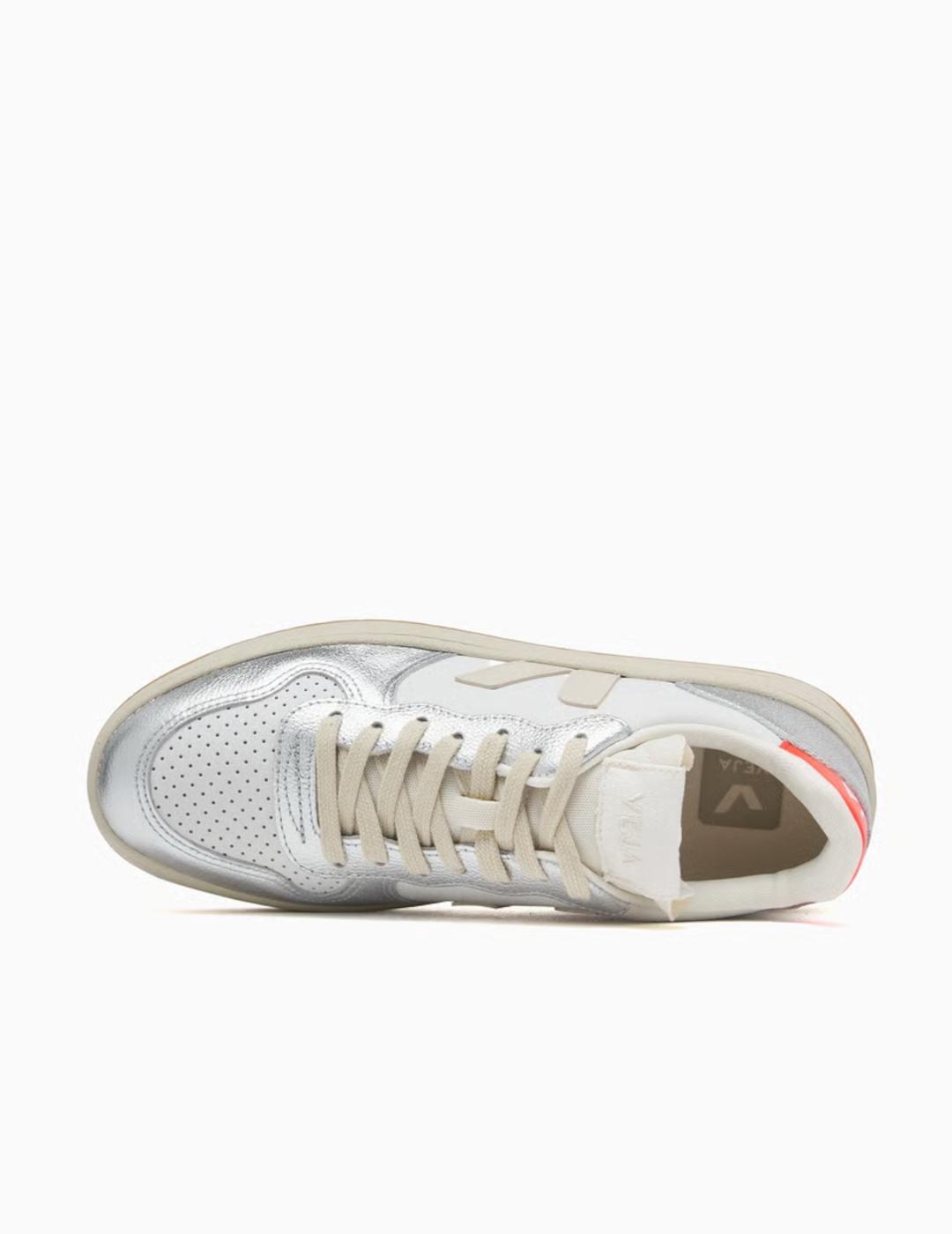 VEJA ZAPATILLA V10 WHITE PIERRE SILVER