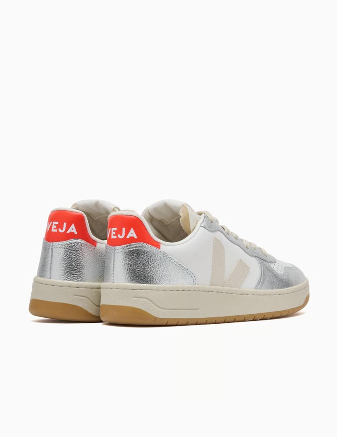 VEJA ZAPATILLA V10 WHITE PIERRE SILVER