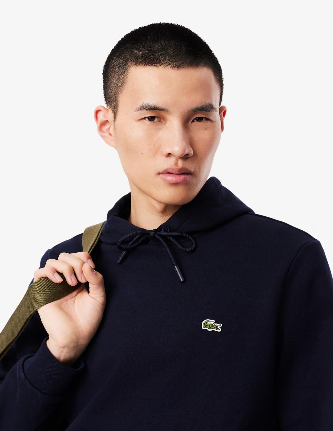 LACOSTE SUDADERA CAPUCHA MARINO