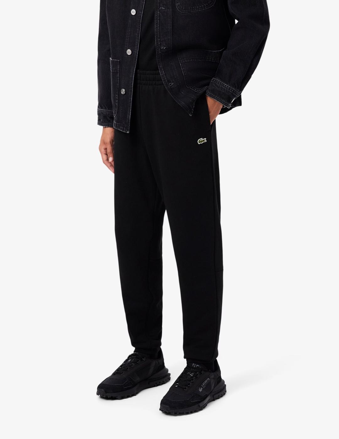 LACOSTE PANTALÓN CHÁNDAL NEGRO