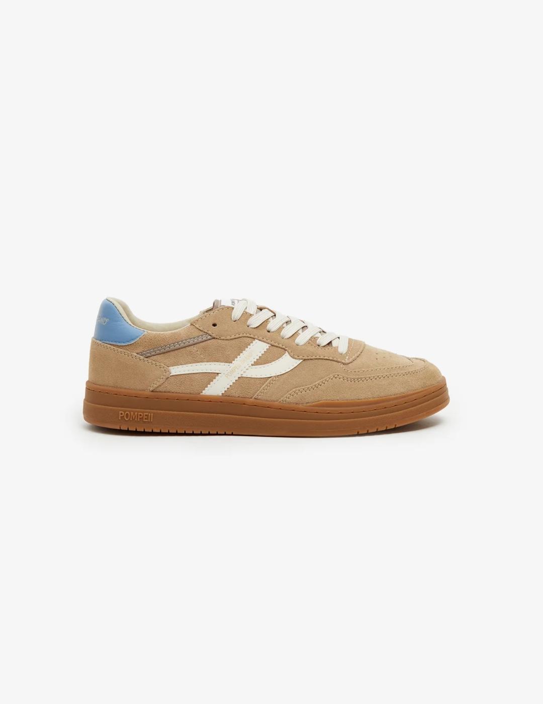 POMPEII ZAPATILLA ELAN PIPPA SUEDE SAND TOFFEE