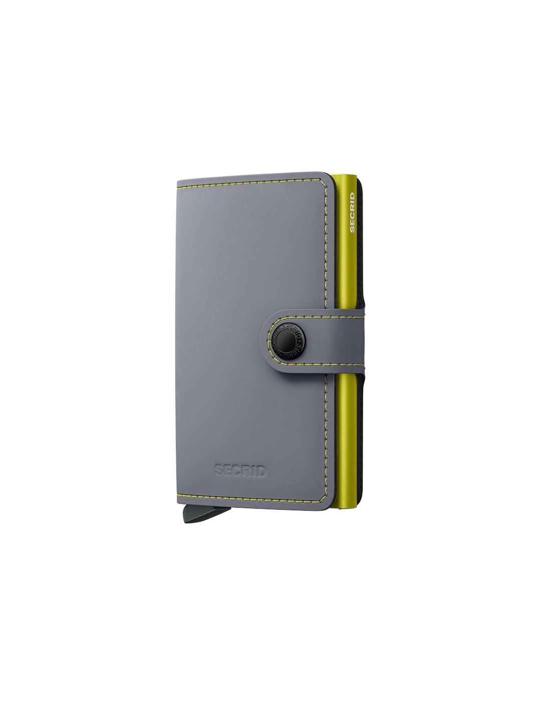 SECRID MINIWALLET MATTE GREY LIME