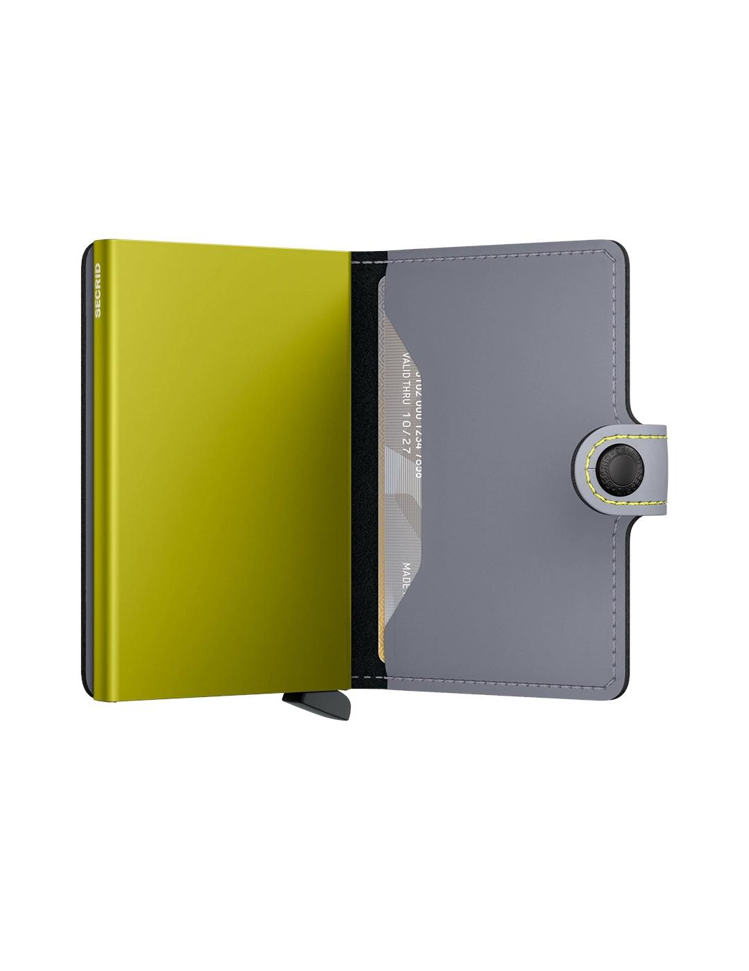 SECRID MINIWALLET MATTE GREY LIME