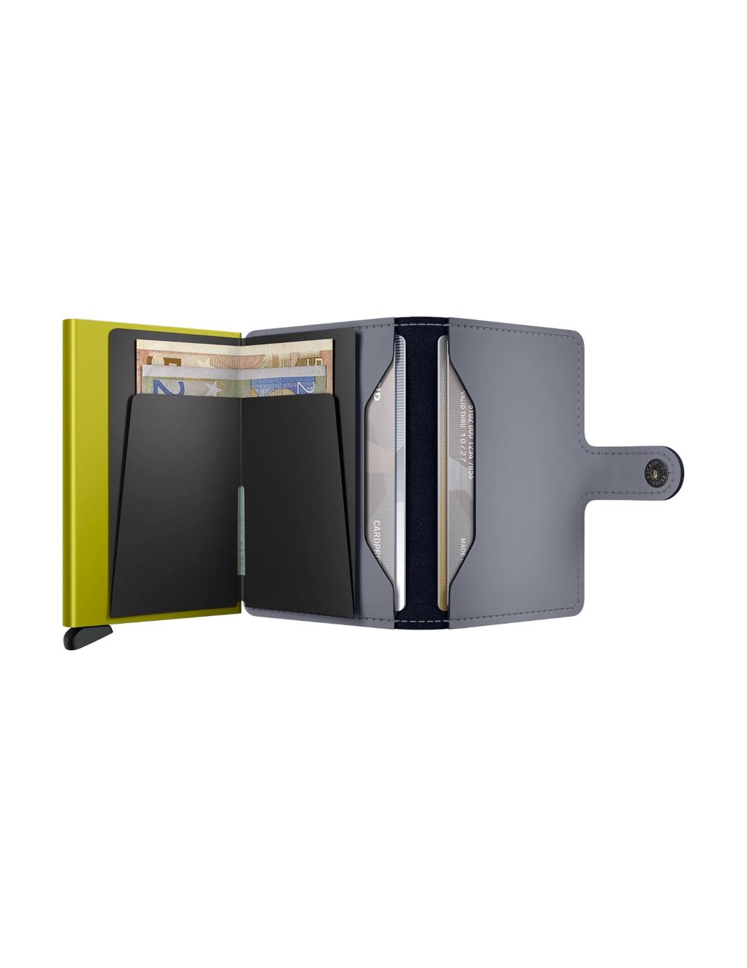 SECRID MINIWALLET MATTE GREY LIME