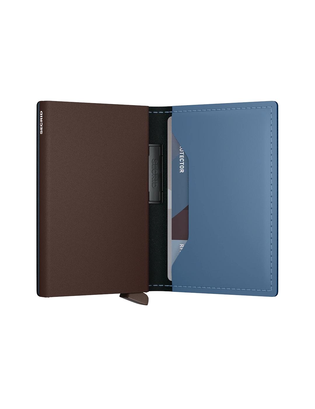 SECRID BANDWALLET STEEL BLUE BROWN