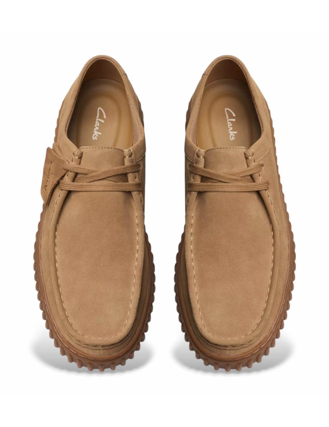 CLARKS ZAPATO TORHILL LO SAND DARK SUEDE