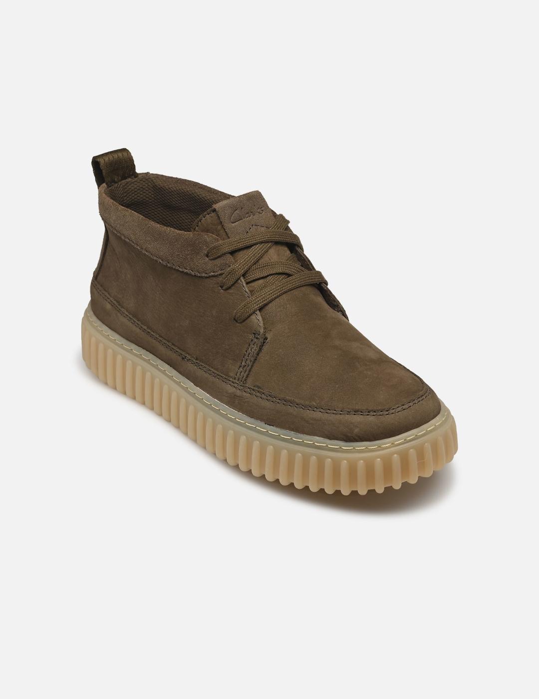 CLARKS BOTA TORHILL LACEHI KHAKI NUBUCK