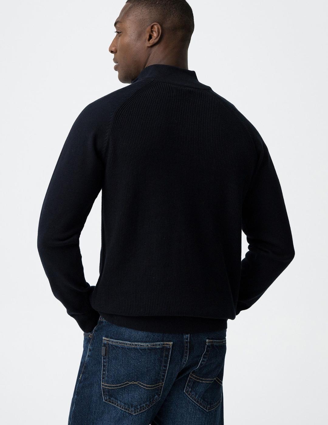 TIFFOSI JERSEY 1/4 ZIP MARINO