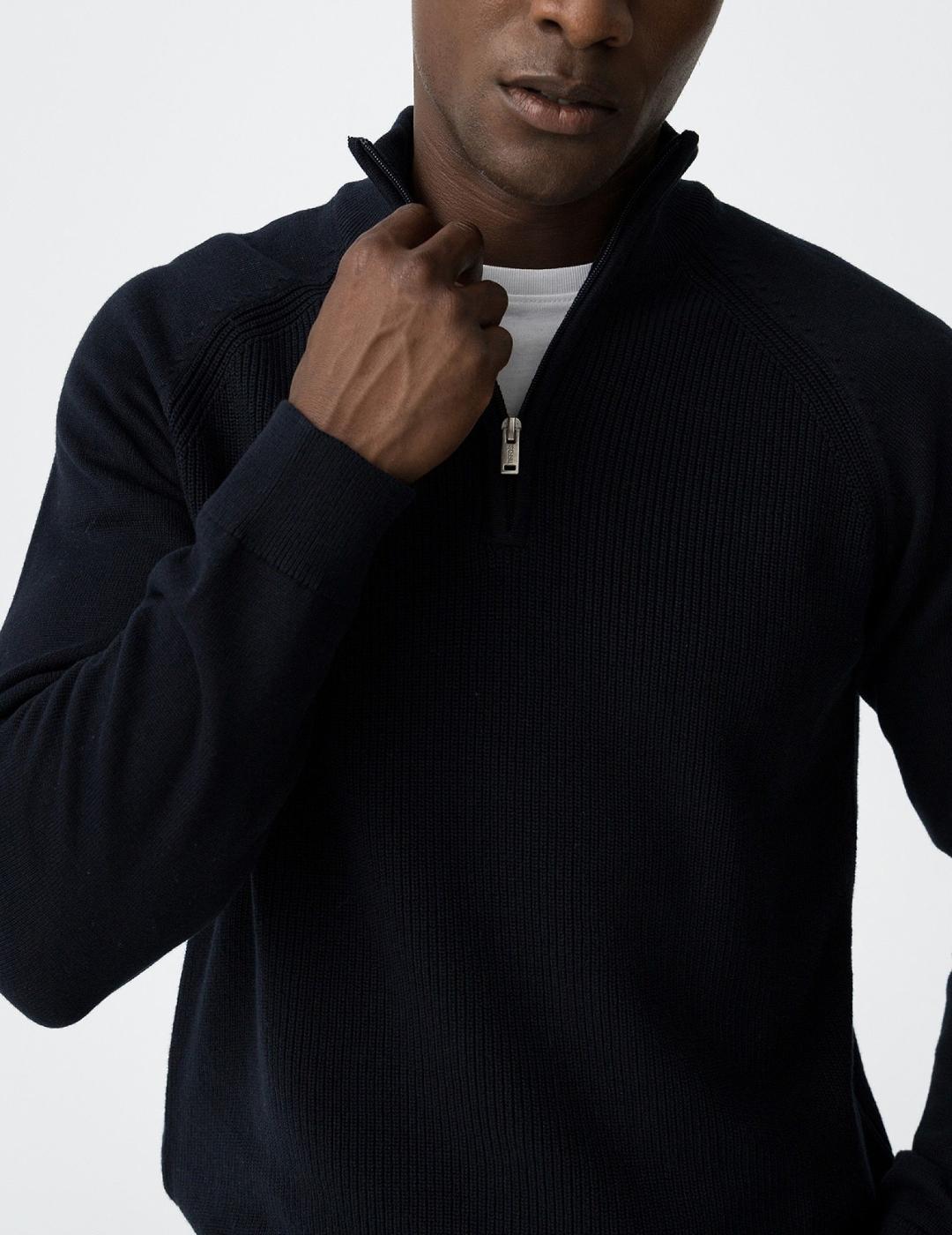 TIFFOSI JERSEY 1/4 ZIP MARINO