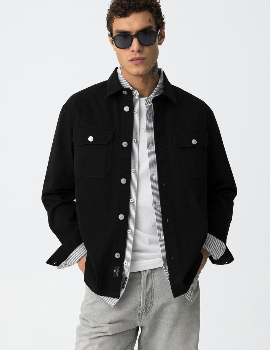 TIFFOSI SOBRECAMISA NEGRA COLUMBIA