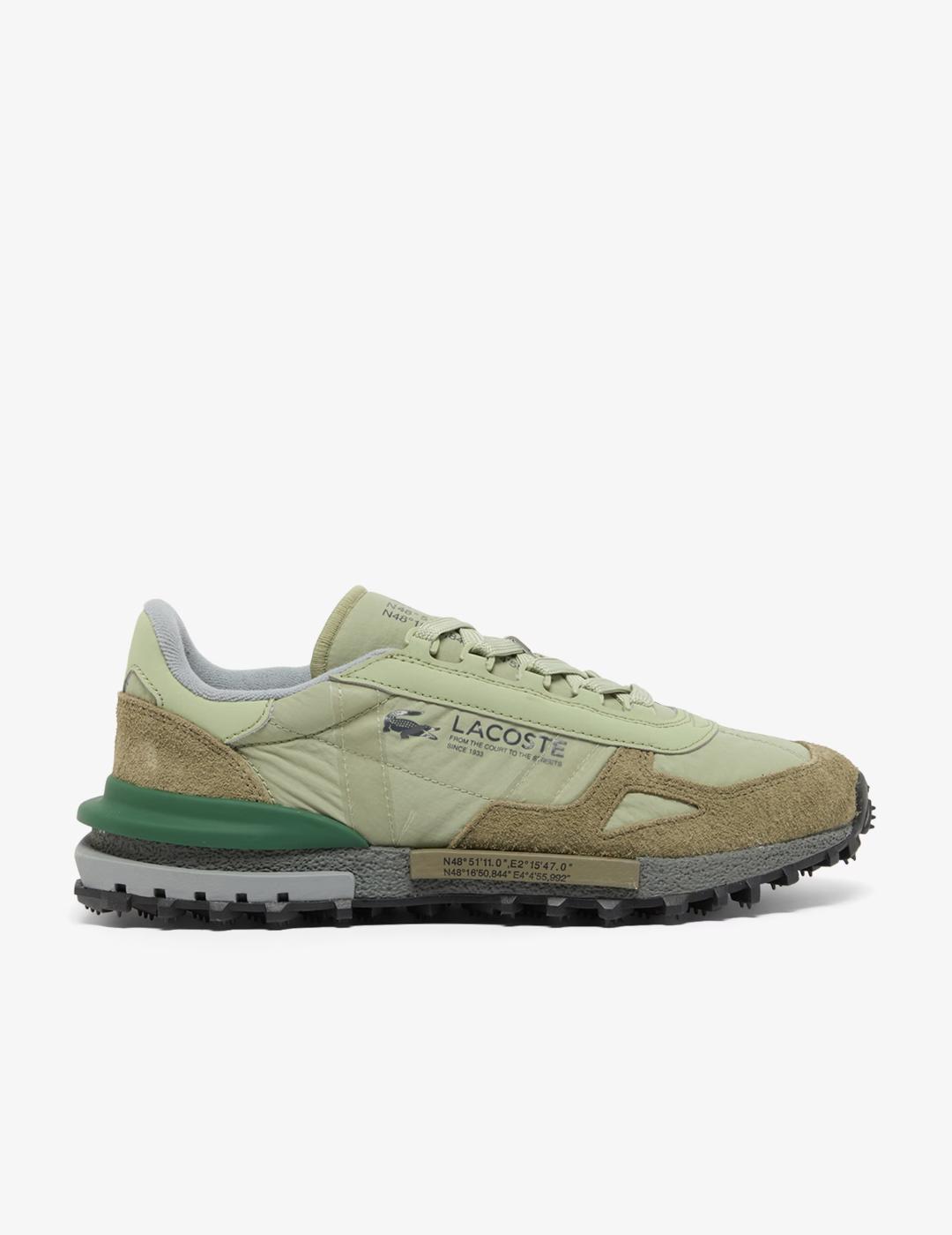LACOSTE ZAPATILLA VERDE KHAKI ELITE ACTIVE 225