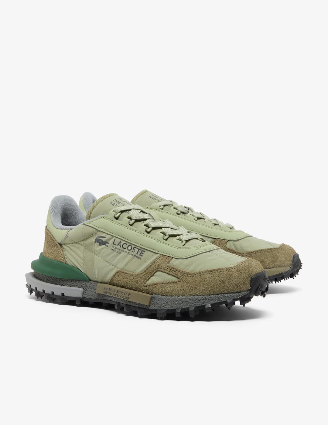 LACOSTE ZAPATILLA VERDE KHAKI ELITE ACTIVE 225