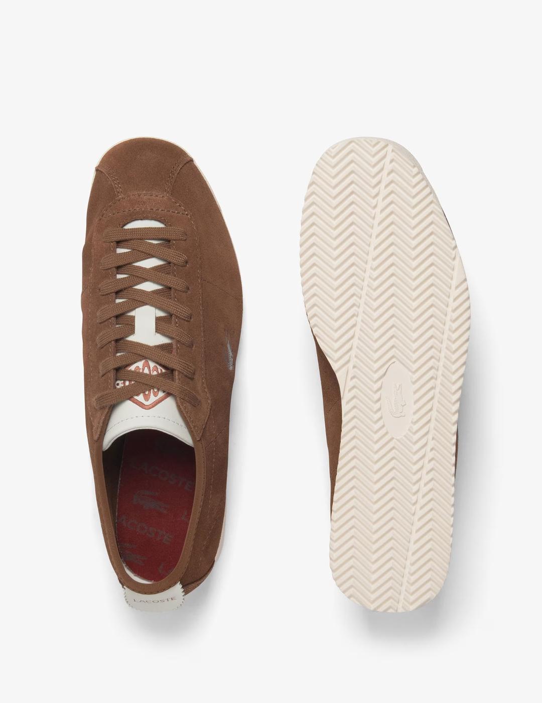LACOSTE ZAPATILLA MARRÓN CLUB LOW 225