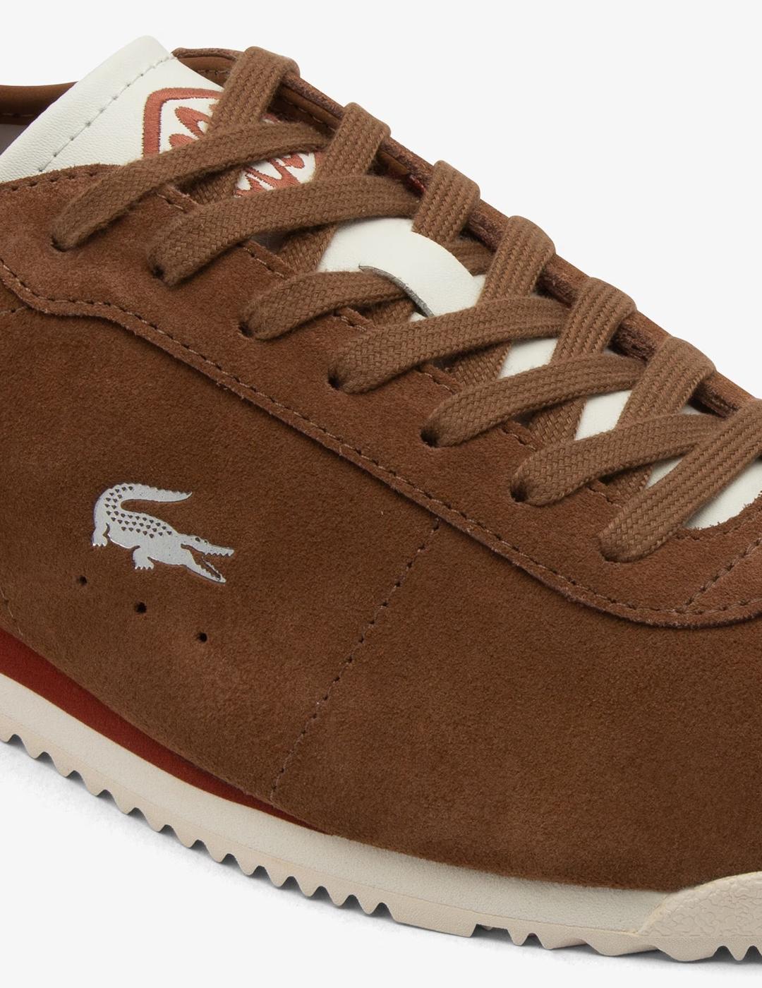 LACOSTE ZAPATILLA MARRÓN CLUB LOW 225