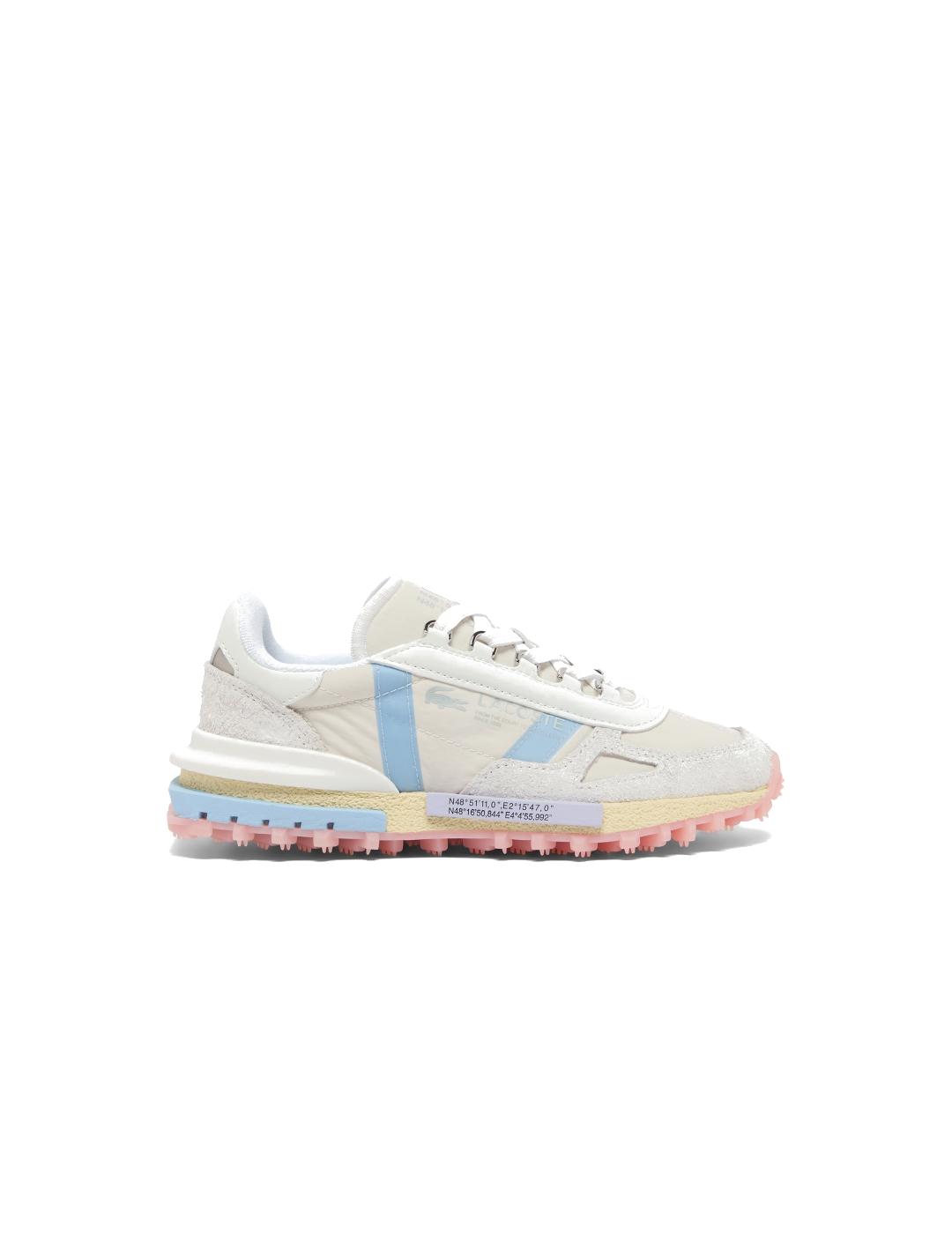 LACOSTE ZAPATILLA OFF WHITE BLUE ELITE ACTIVE 225