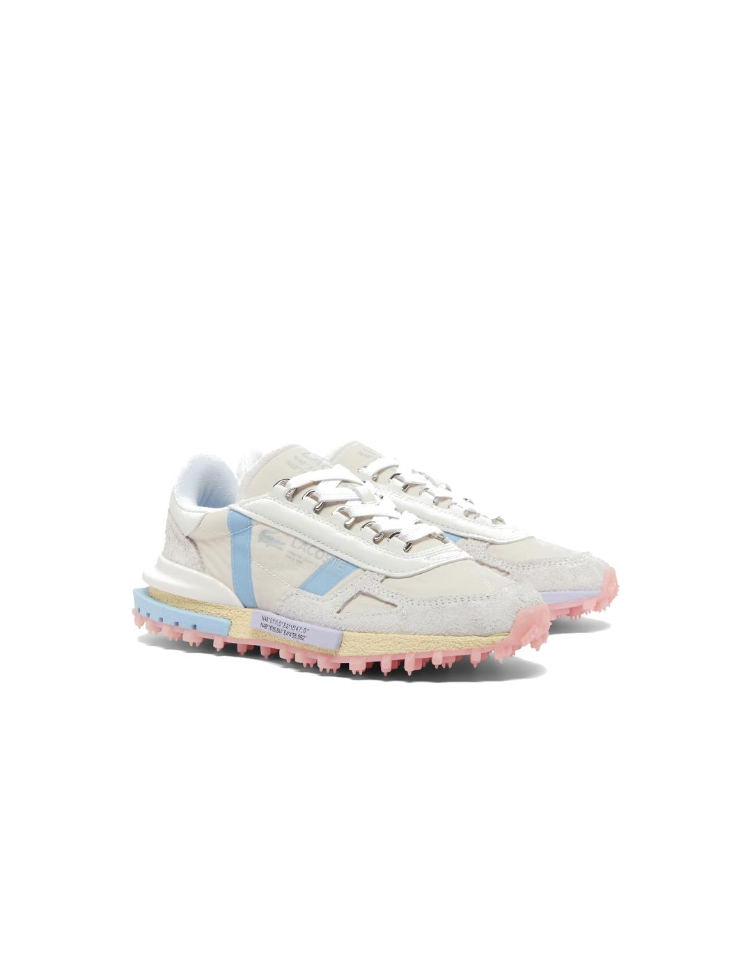 LACOSTE ZAPATILLA OFF WHITE BLUE ELITE ACTIVE 225