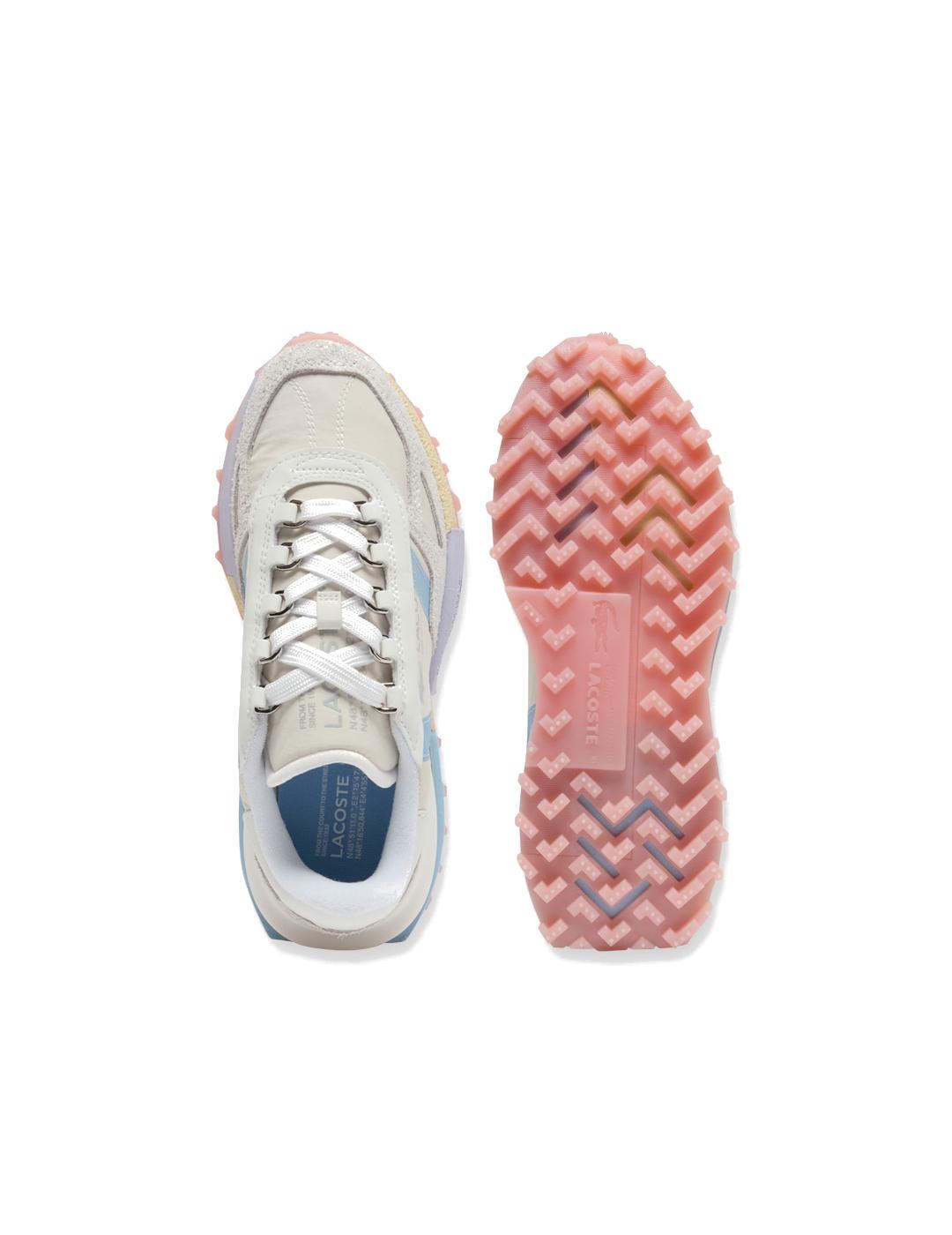 LACOSTE ZAPATILLA OFF WHITE BLUE ELITE ACTIVE 225