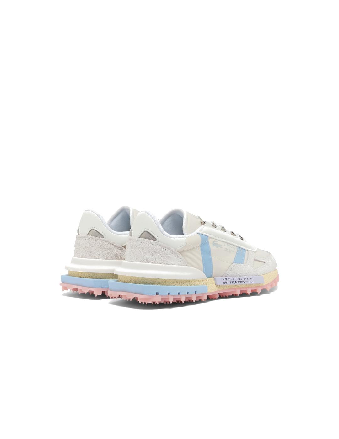 LACOSTE ZAPATILLA OFF WHITE BLUE ELITE ACTIVE 225