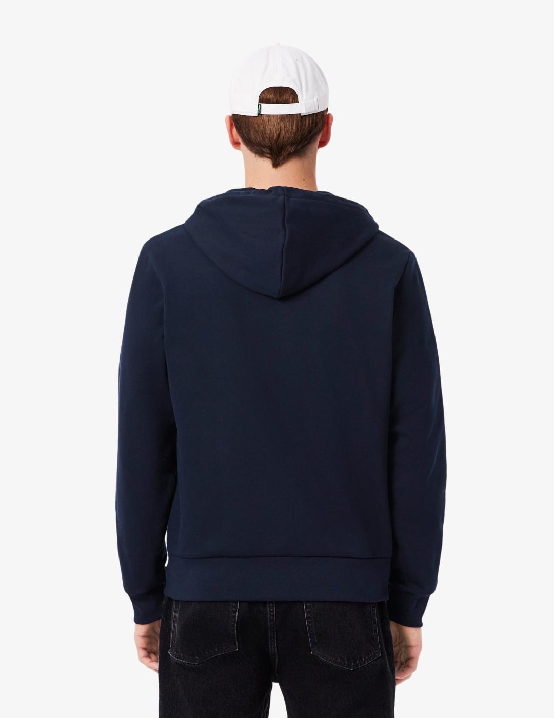 LACOSTE HOODIE CREMALLERA MARINO