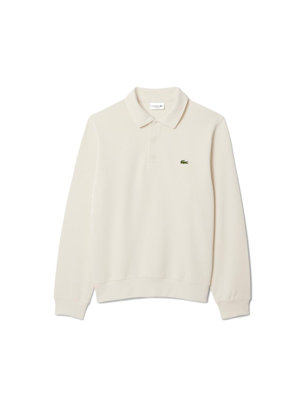 LACOSTE POLO PUNTO BEIGE M/L