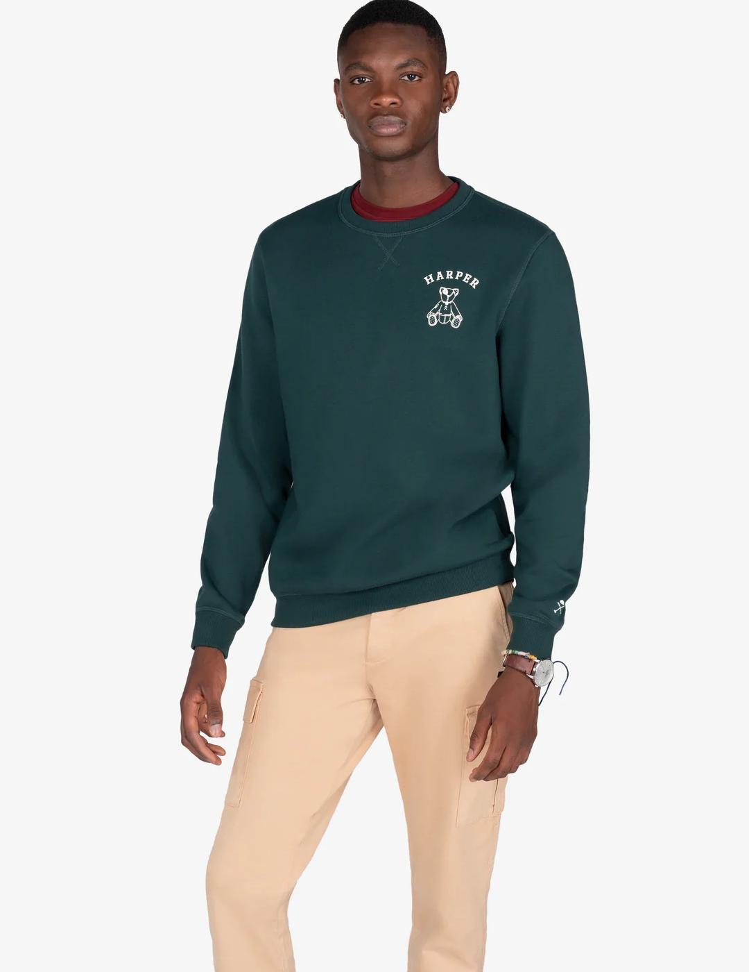 HARPER SUDADERA VERDE BOTELLA ARTHUR