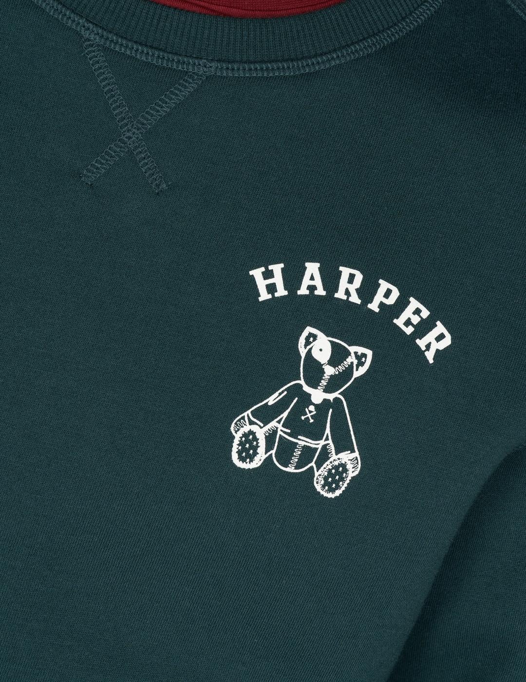 HARPER SUDADERA VERDE BOTELLA ARTHUR