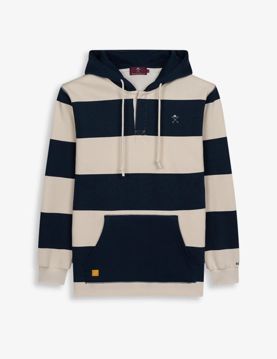 HARPER SUDADERA RAYAS AZUL GROOVY