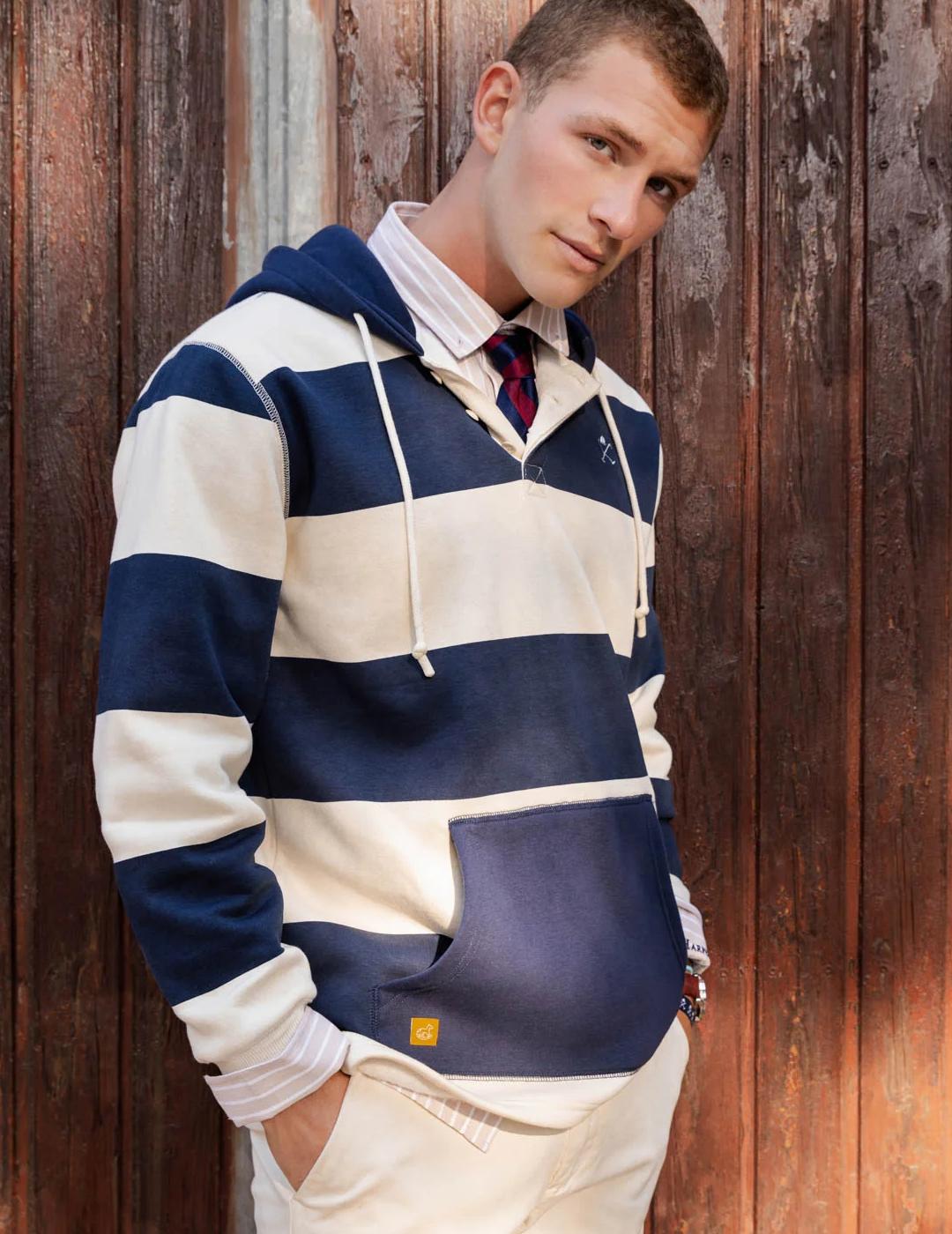 HARPER SUDADERA RAYAS AZUL GROOVY