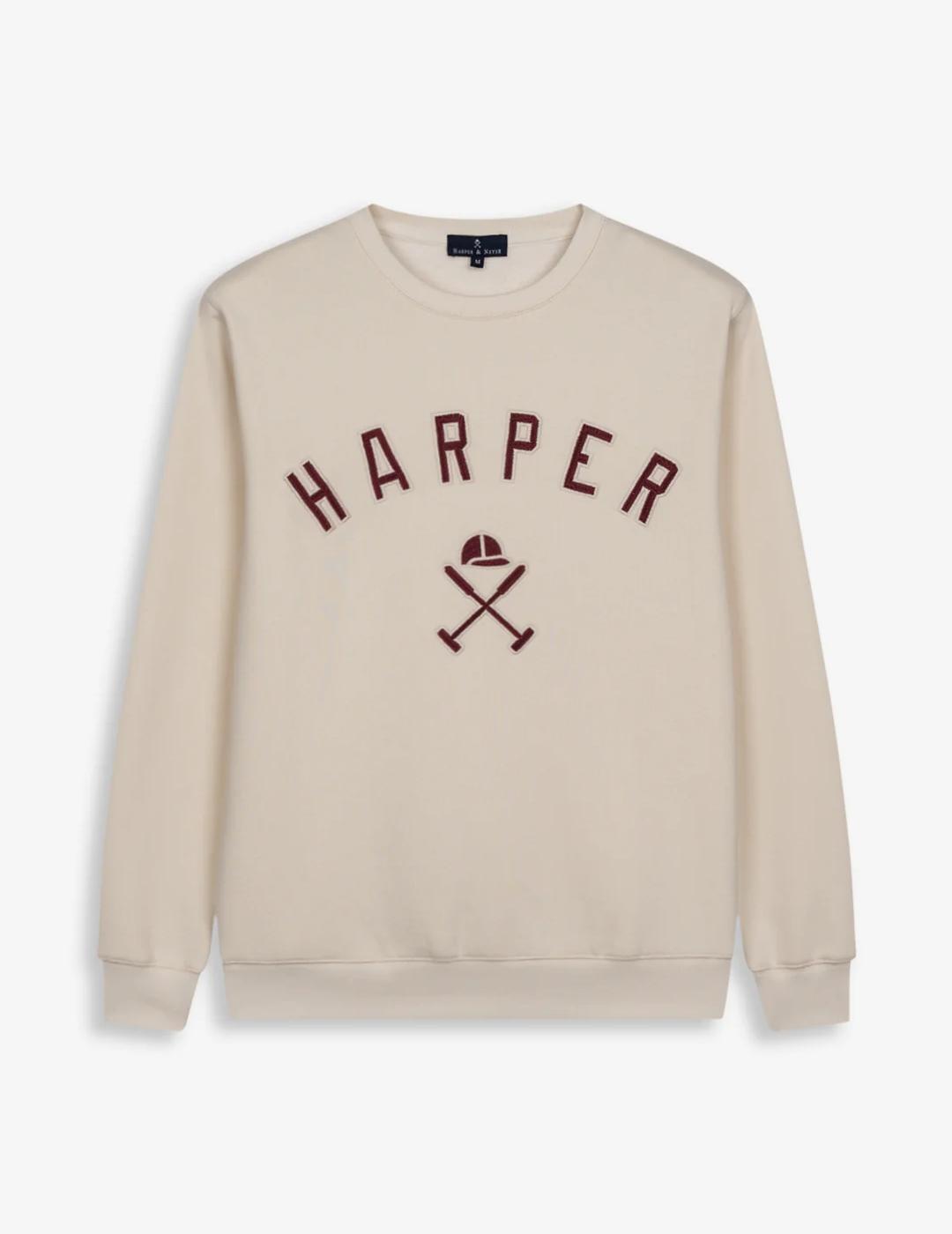 HARPER SUDADERA CRUDO NEW ENGLAND