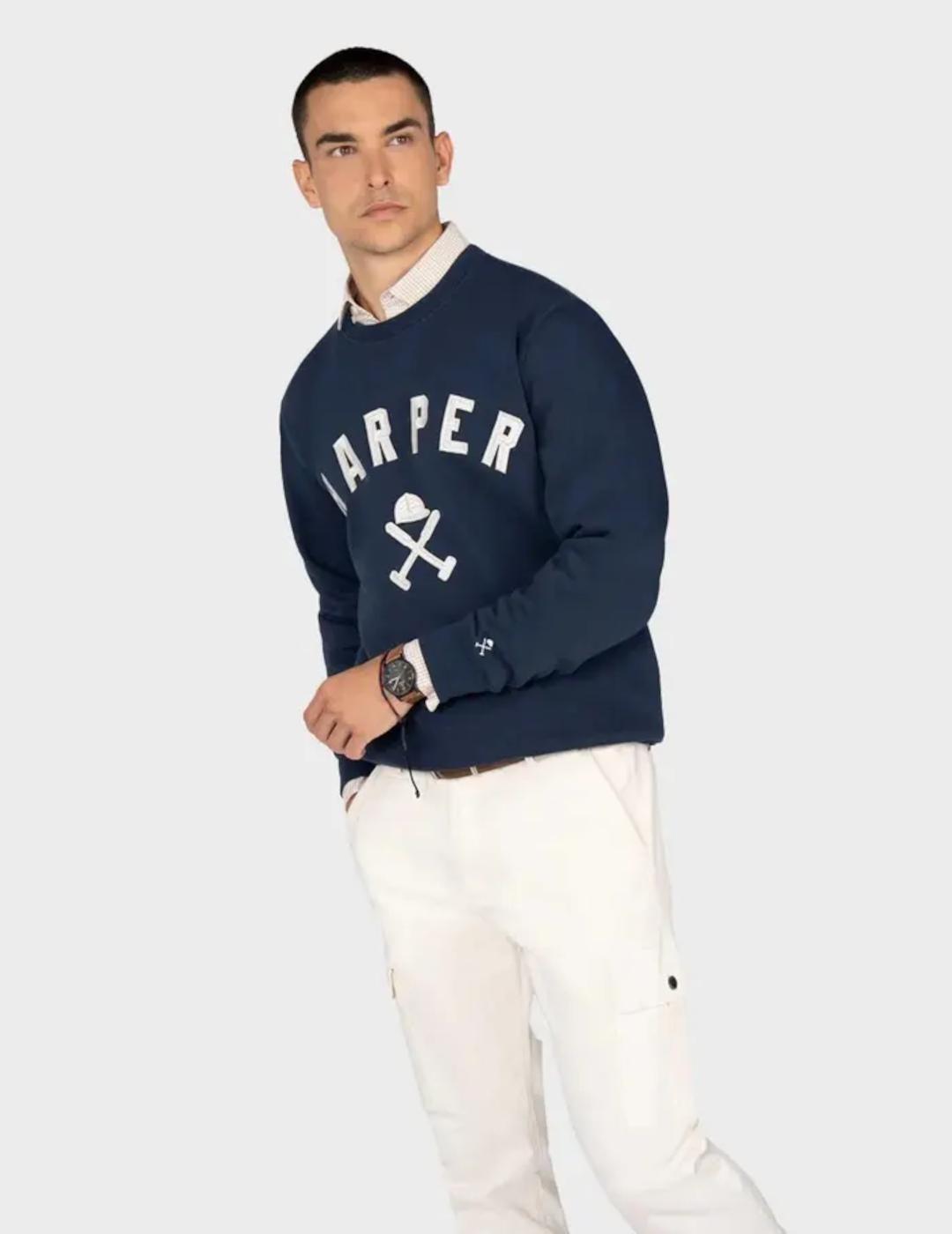 HARPER SUDADERA MARINO NEW ENGLAND