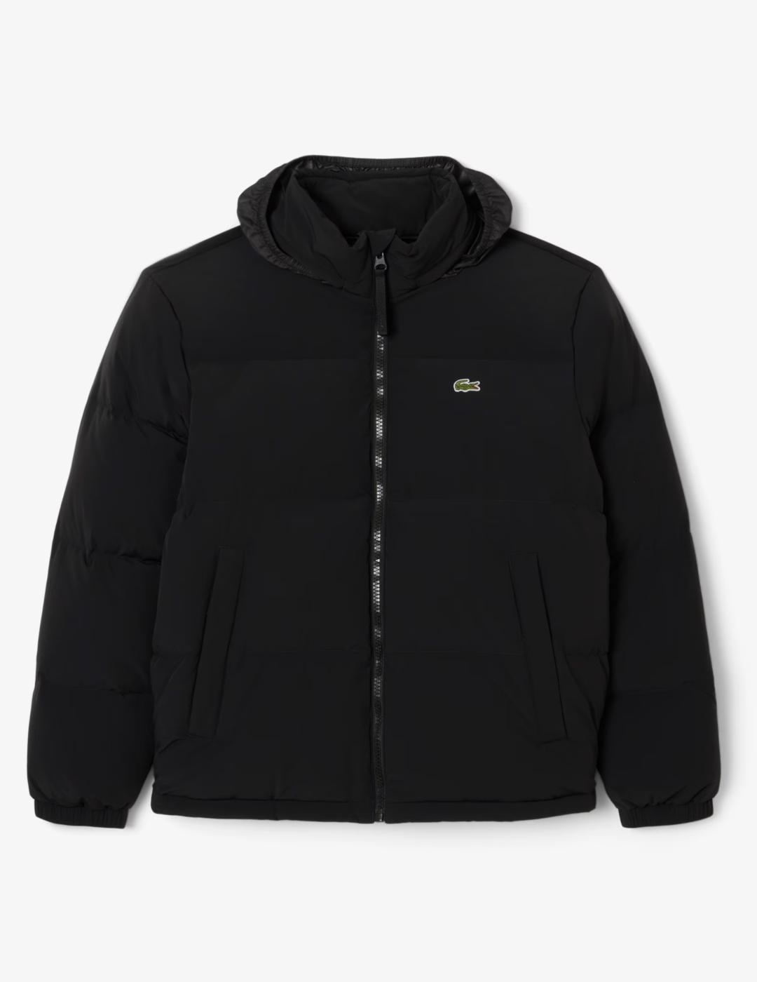 LACOSTE CAZADORA NEGRA PLUMAS