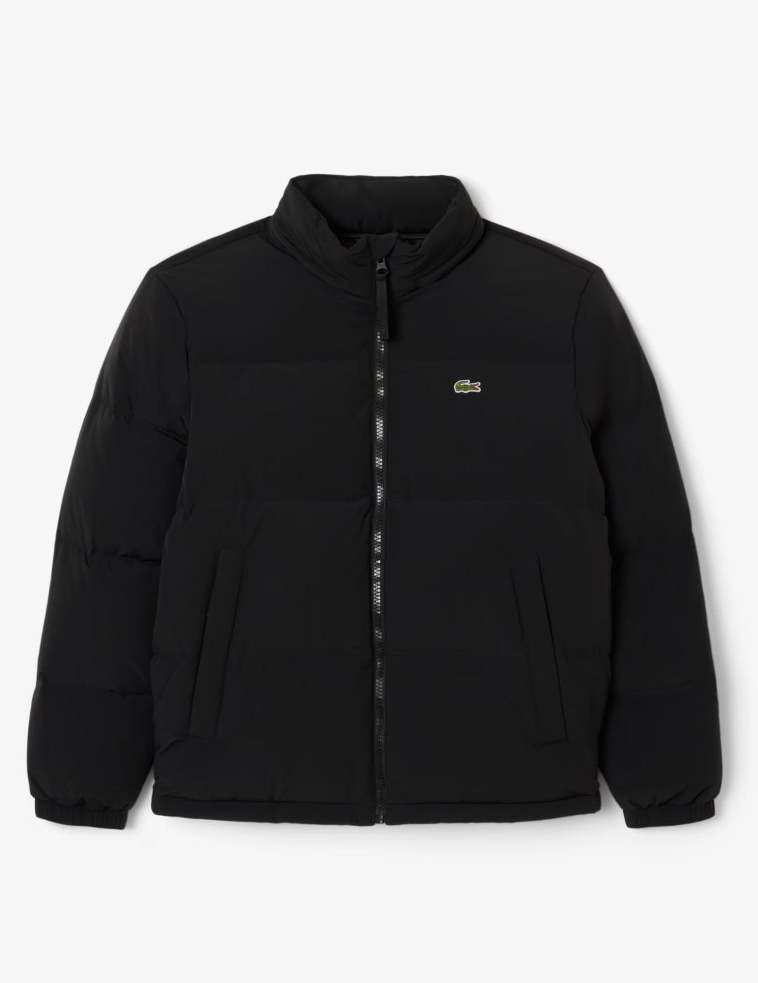 LACOSTE CAZADORA NEGRA PLUMAS