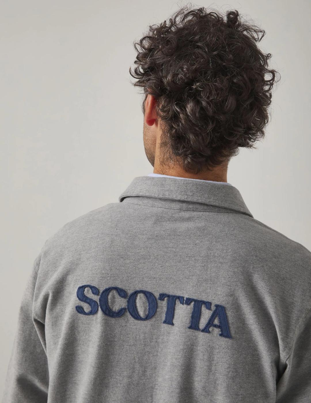 SCOTTA POLO RUGBY FLAG GRIS