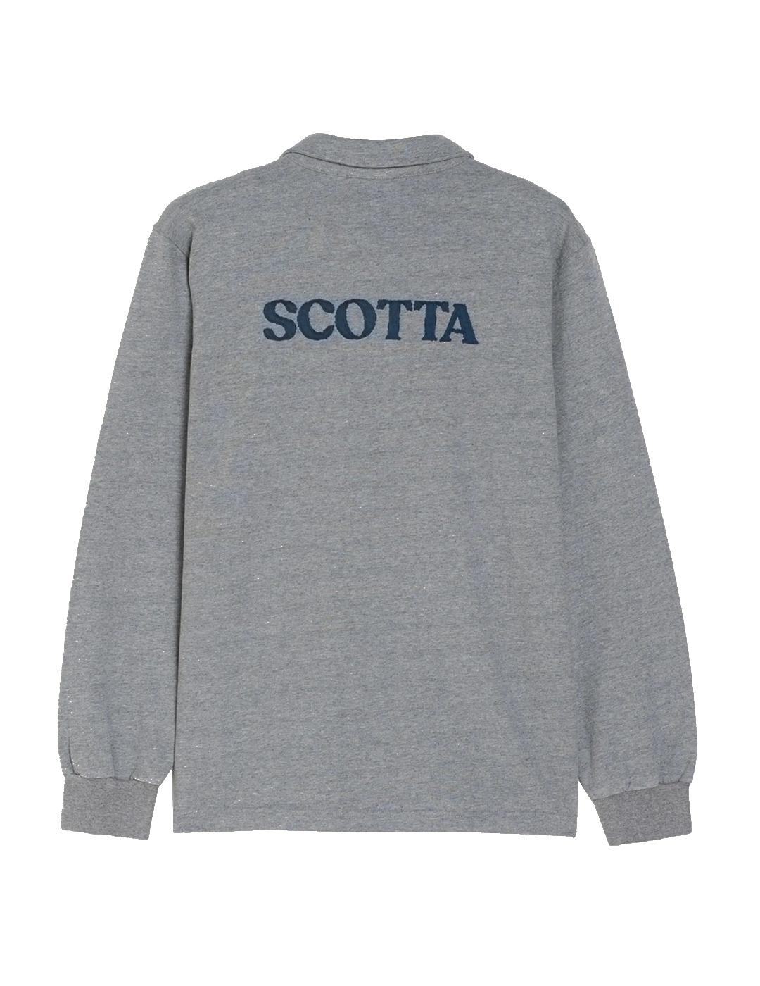 SCOTTA POLO RUGBY FLAG GRIS