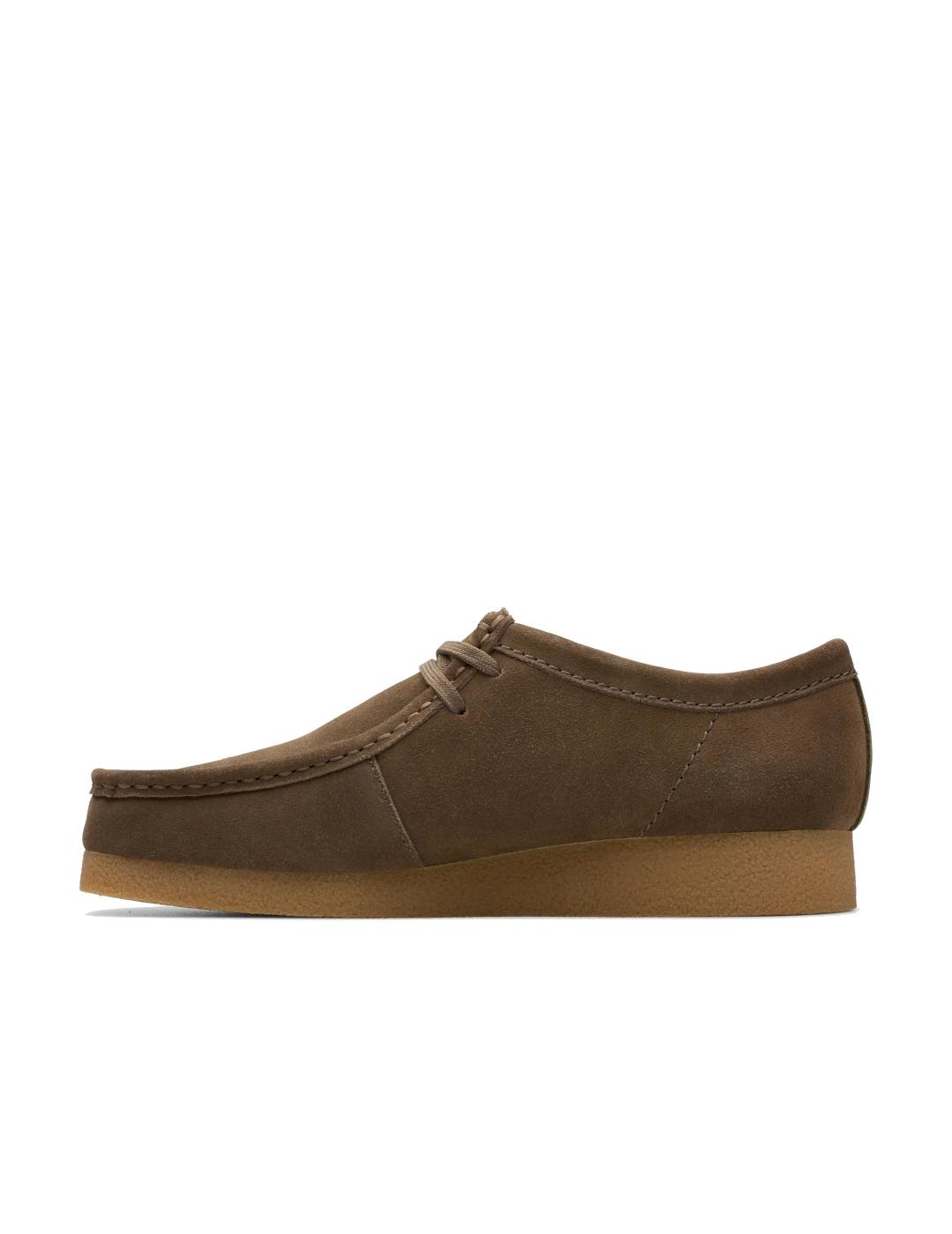 CLARKS ZAPATO WALLABEE EVO DARK OLIVE SUEDE