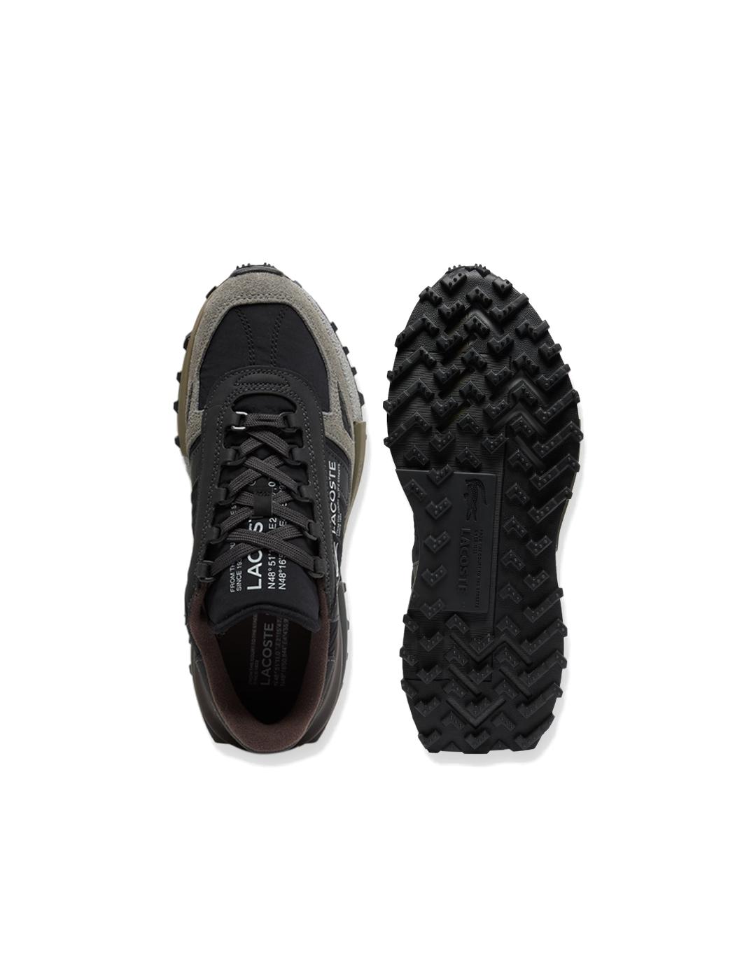 LACOSTE ZAPATILLA BLACK GREY ELITE ACTIVE 225