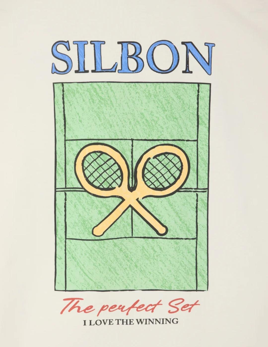 SILBON CAMISETA BEIGE RELAXED PERFECT SET