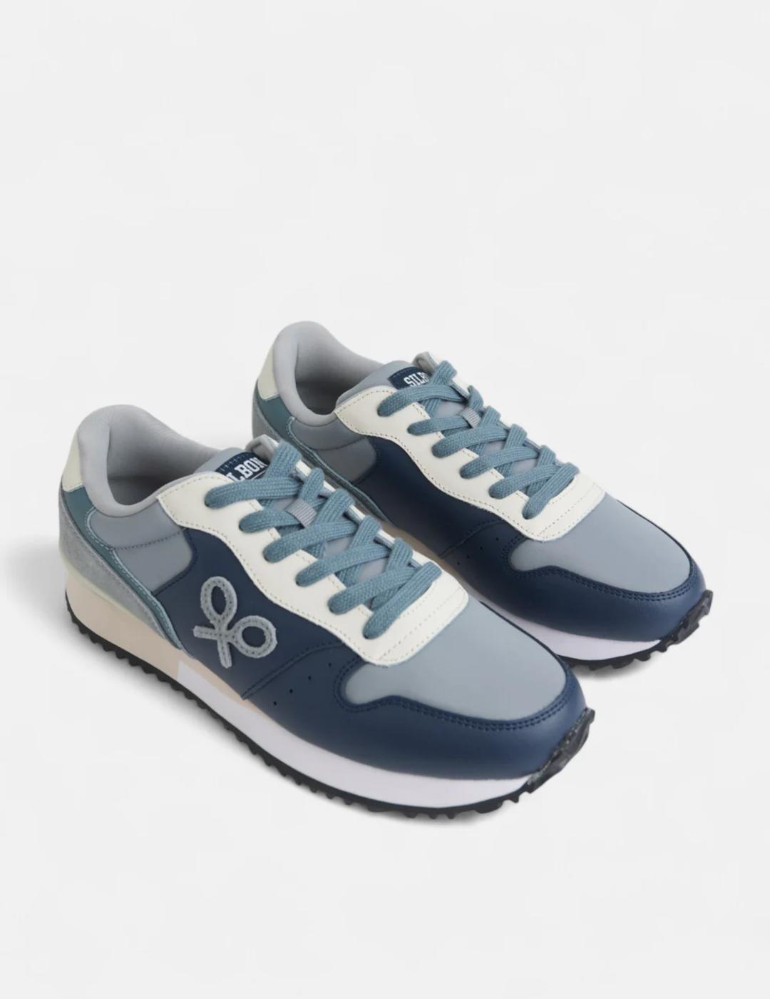 SILBON ZAPATILLA MARINO GRIS RUNNING